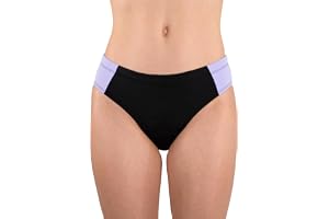 MYLILY Sportig Svart Menstruationsbikini för Tonåringar | Menstruationsbadbyxor Flickor