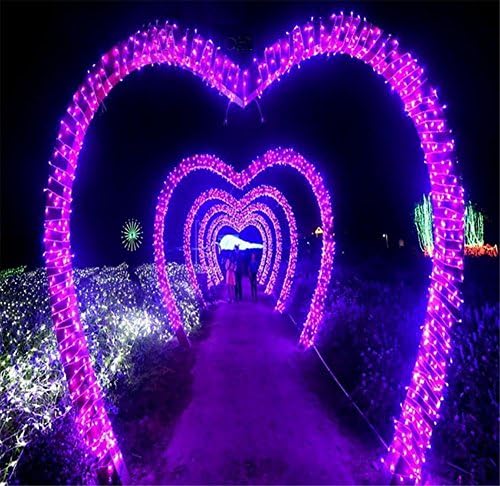 Xmas Candy Christmas String Light 30 Meters 300 LEDs Window Curtain Wedding Party Halloween Garden Bedroom Outdoor Indoor Wall Decorations (mult colorful,8 modes) , purple