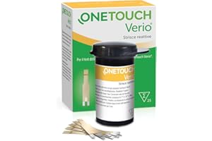 OneTouch Verio® Strisce reattive per 25 test glicemici per l’automonitoraggio della glicemia I 1 confezione contenente 25 strisce reattive