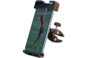 SAMXU Golfwagen-Handyhalterung für Golfwagen-Zubehör, sichere und verstellbare Handyhalterung für Golfwagen/Schiebewagen/Golfschläger/Fahnenmast, kein Schütteln der Handyklemme