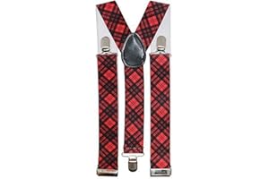 WickedFun® Robert Burns Night Scotland Scottish Tartan Braces & Bow Tie Set Theme Party Accessories