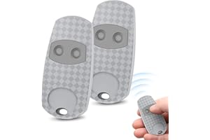 Effdrdfs Set di 2 433,92 MHz Telecomandi Portale per Top 432EV / 432NA / 432EE, Telecomando 2 Canali, Grigio