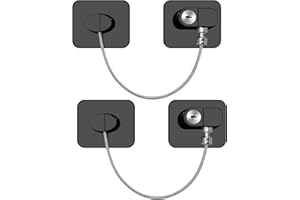NEWBINN 2 x Fridge Lock with Key No Drilling for Children and Pets, Suitable for Refrigerators, Washing Machines, Cupboards, Wardrobes, Toilets, Wine Coolers, Windows