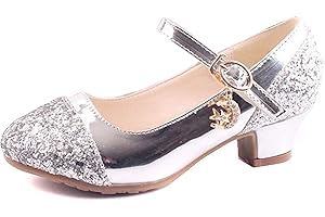 New front Prinzessin Schuhe Mädchen mit Absatz Elegante Kinder Cosplay Sandalen Partys Hochzeiten Klett Fasching Geburtstag Halloween Fest