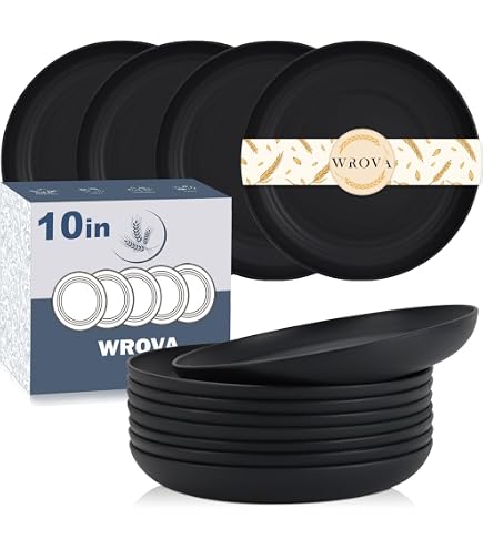 thumbnail image 2 of VeZee 9 Inch Disposable Black Plastic Plates – Microwave Safe, Solid Black, Bulk Available (BS4139) 2 of 6