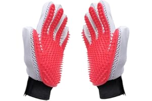 Marchul Gant Brosse Chat, Gant Poil Chat, Gant de Brosse de Toilettage pour Chien, Gants d'épilation pour Animaux de Compagnie pour Chat/Chien/Cheval(1 Paire)