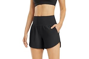 G4Free Womens Sport Shorts 5 Inches Activewear Shorts Running Short with Pockets for Workout Gym Sports Quick Dry Lightweight Short