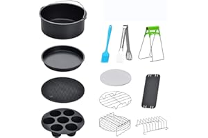 Songway - Air Fryer 8 Pollici per Gowise USA Cozyna Airfryer XL 5.3QT - 5.8QT, Deluxe Friggitrice Set di 8/12 (12PCS)