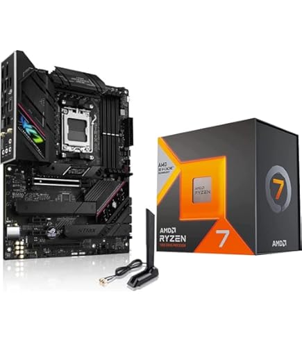 CPU 7800x3d b-650 plus wifi AMD Ryzen 7 7800X3D Processor Bundle w/ B650 GAMING PLUS WIFI