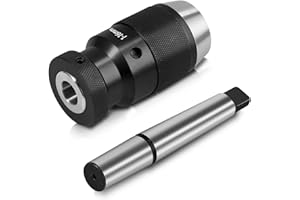 GETLITOOL Portabrocas de Tornos de Perforación sin llave de Ajuste Automático de 1-16 mm MT2 -B18 Arbor para Torno MK2