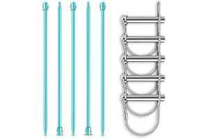 BRUNNENTAL ® 5m Verlängerung + 5x Quick Change - Für Brunnenbohrer Erdbohrer Handerdbohrer zum Tiefenbohren - 500cm mit Bolzen und Splint - Brunnen Set 5 m - Stahl für Härteste Einsätze