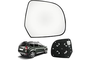 JINSENTGG Vetro a Specchio sostituzione per Dacia Duster 2010-2013/Lodgy/Dokker 2012-2021, Specchietto Esterno Asferico Regolabile sostituzione per Nissan Micra K13/Leaf, Lente di Retromarcia (Destra)