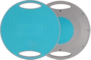 BIGTREE Balance Board mit seitlichen Griffen, Therapiekreisel für Physiotherapie, Durchmesser 40cm, rutschsichere Unter- und Oberseite, Gleichgewichtsbrett, Wackelbrett