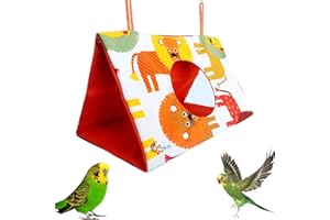 YANJIY Vogelnest Haus, Vogelnest-Hängematte, Vogelnest Kuschelhütte, Zelt Bett Papagei, Papageienbett, Hängen Höhle Vogel Hängematte, für Haustiere zum Schlafen, Spielen