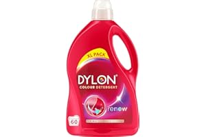 Dylon Colour Detergent (60 Wash Loads), Liquid Laundry Detergent for all Coloured Clothes, renewing in every wash with optimal results in 10 washes