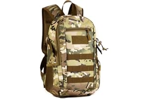 HUNTVP Mini Zaino Uomo 12L/ 15L/ 20L/ 30L Tattico Militare Zainetto Molle per Trekking Campeggio Escursionismo Ciclismo Viaggio Sport