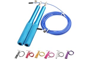 PAULAND CO Comba Crossfit Profesional de Aluminio, Combas Fitness con Rodamientos y Mango Antideslizante, Jump Rope, Cuerda de Saltar Boxeo. Para Mujer y Hombre