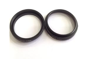 XJGMAO 2x Metal 35mm To 37mm Step Up Rings Screws Adapter Diameter Switch 35-37mm Video Digital Camera Lens Connect-ing Size 35-37 Filter Circle Film Picture View Fixed Connector Focus Parts Accessory