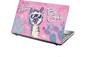 15.6 INCH TAYLORHE SKINS TaylorHe 15.6 inch 15 inch Laptop Skin Vinyl Decal with Colorful Patterns and Leather Effect Laminate MADE IN England Llama Tropical Plants