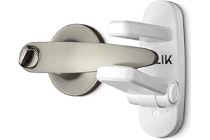 Jolik Verbessertes kindersicheres Türhebelschloss (2 Stück) Baby Sicherheit Türgriffschloss | Kindersicherung für Türen und Fenster & Griffe 3M VHB-Klebstoff - Türgriff Kindersicher (Weiß)