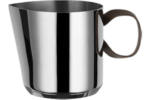 Alessi edo | PU302 - Bollilatte in Acciaio Inox, Manico in Acciaio Inox con Rivestimento in PVD, Marrone