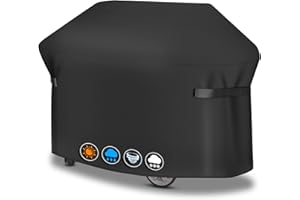 Sonharlar Grill Cover 182 cm - 7132 Grill Covers for Weber Grill, PU Cover for Char-Broil, Nexgrill, Monument, Dyna-glo, Brinkmann Grill (182 L x 68 W x 129 H cm)