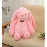 Sleeping Friend BOW TIE Long Ear Bunny Plush Rabbit 65 cm (Pink)