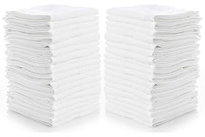 Simpli-Magic 79078 Linens, 12"x12", Washcloths, White,24