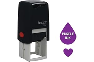 STAMP DESIGN 4U Traxx 9021 Loyalty Card Self Inking Rubber Stamp Business *A Violet Heart Design*