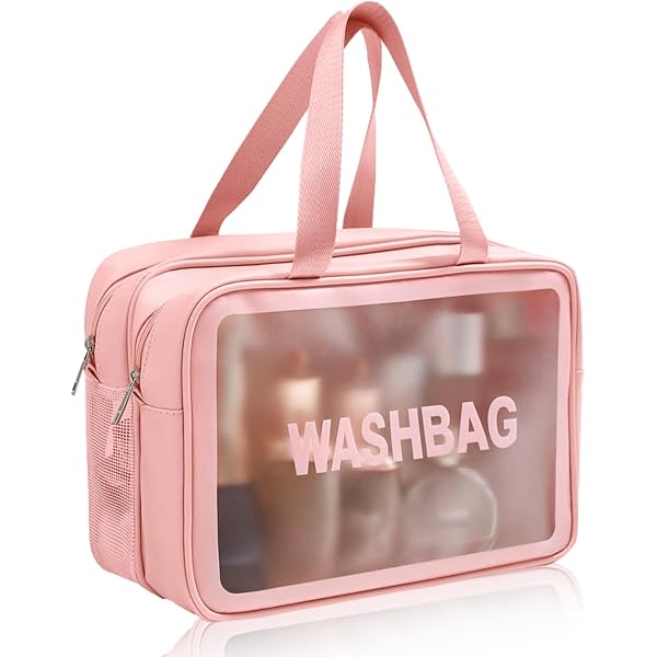 Durchsichtige Kosmetiktasche Wasserdicht – 30x12x20 Cm, Nass-Trocken-Trennung, Große Kapazität