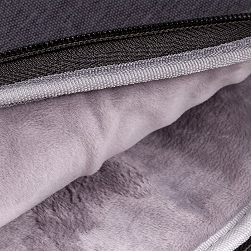 MoKo MacBook Air 13.3″ / Pro 13.3″ Sleeve Hülle – 13.3″-13.5″ Ultrabook Hülle Notebooktasche Schutzhülle Wallet Case Sleeve mit Karten-Slot für MacBook Air / Pro 13.3″/Surface Book 13.5″, Dunkelgrau - 4
