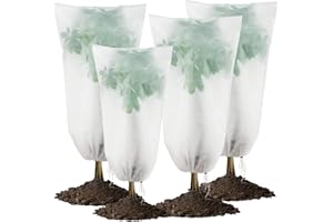 Awinker 4 Voile Hivernage Plante Exterieur Housse Protection Plante Hiver 80x120cm