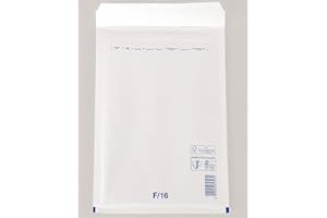 GPACK 100 Stück Luftpolsterumschläge Luftpolstertaschen Versandtaschen Gr. F6 / DIN A4+ (240 x 350 mm außen) Farbe weiß