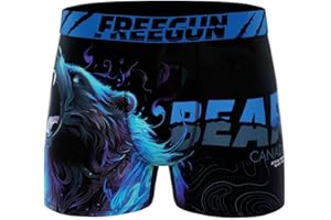FREEGUN Boxer Homme Animaux Ours