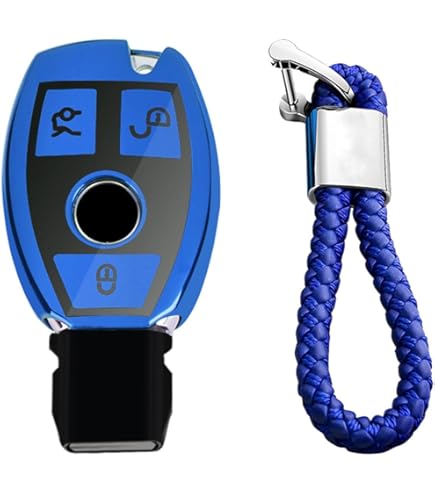 Llavero Mercedes Benz Compatible Con Funda Para Con Llavero, TPU Suave De Protección De 360 Grados, Para 2019-2021 Clase A Clase C Clase G 2017-2020 Clase E Clase S, Color Blanco Llavero Bmw