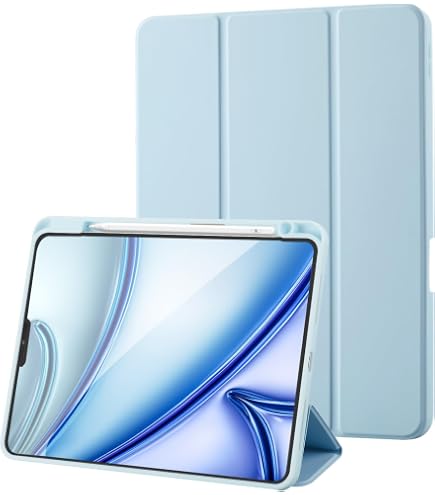 Coque IPad Pro 11 Pouces M4/M5 (2024/2025) – étui Transparent Avec Support, Porte-stylet, Protection Choc