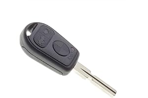 JONGO - Carcasa de Llave de Repuestocon Cuchilla Compatible con BMW Serie 3 (E36, E46), Serie 5 (E39), Serie 7 (E38) y Z3 | Caja Clave Plip Vehículo Mando a distancia 3 Botones
