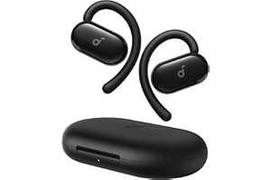 SoundCore Anker V20i Öronkrokar, justerbar form, bekväma passform, kraftfullt ljud, klart samtal, IP55, LED-lampor, 36 timmar
