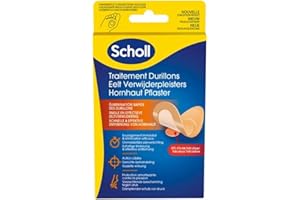 DR. SCHOLL'S Scholl Pansements Traitement Durillons - Action Ciblée sur les Durillons, Acide salicylique, Soulagement Immédiat avec Protection contre la Pression et Adhésif Testé Dermatologiquement