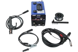 PLASMARGON 200A MIG Welder Gasless MIG Lift TIG ARC 3 in 1 Welding Machine Flux Core Wire Automatic Feed No Gas Welder Machine - IGBT, 230V