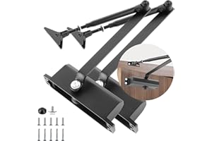 DAJAVE 2 chiudiporta automatico idraulico, chiudiporta automatico con funzione di blocco, chiusura a buffer chiuso, buffer chiuso per casa commerciale e privata, 40-65 kg