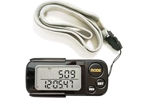 IRON JF Schrittzähler ohne app und Handy kein Bluetooth Einfache Bedienung Pedometer 3D Sensor Testsieger Schritt/Distanz/Kalorien/Zähler Counter Fitness Tracker,mit Clip für Damen Herren Kinder