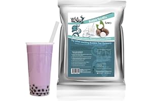 WILD MONK Taro Tea Powder for Bubble Tea 1000 Grams - Taro Powder Makes 35 Servings- Premium Taro Milk Tea Ingredients - Gluten Free, Lactose Free