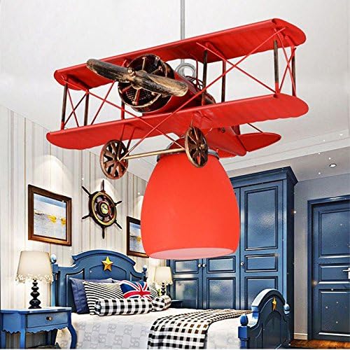 Cartoon Airplane Children's Bedroom Pendant Lights Cute Baby Room Pendant Light Boy's Room Pendant Fixtures