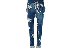 FASHION YOU WANT Jogginghose Größe 36-50 Sweatpants Sterne Boyfriend Ali Baba Style Anker Camouflage Uni Farben