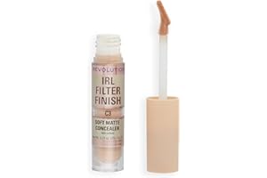 REVOLUTION BEAUTY LONDON Makeup Revolution, IRL Filter Finish, Soft Matte Concealer, Medium to Full Coverage, C3, Fair to Light Skin Tones, 6g