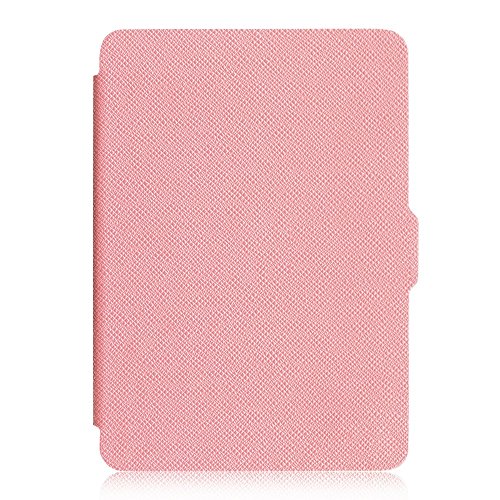 Fintie Kindle Paperwhite Hülle – Die dünnste und leichteste Smartshell Case Schutzhülle Tasche mit auto Sleep / Wake für den neuen Kindle Paperwhite 2016 (mit 300 ppi-Display, 6 Zoll, und integrierter Beleuchtung) und alle Modelle von 2012, 2013, 2014, 2015, Rosa - 2
