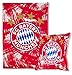 Produktbild FC Bayern München Bettwäsche rot/weiß 135x200cm, Biber