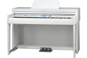 Classic Cantabile DP-A 610 Digital-Piano (88 Tasten mit Hammermechanik, 3-fach Sensorik, 1200 Voices, 230 Styles, Bluetooth, 38 Effekte, Dämpfersimulation, 3 Pedale) Weiß matt