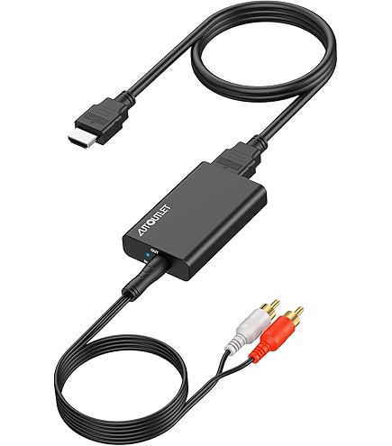 CAMWAY DAC Audio Converter, HDMI ARC met Stereo Audio Converter SPDIF Digitaal Optisch HDMI Coax en Analoog 3,5 mm L/R